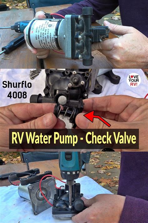 Step by Step RV Water Pump and Check Valve Replacement